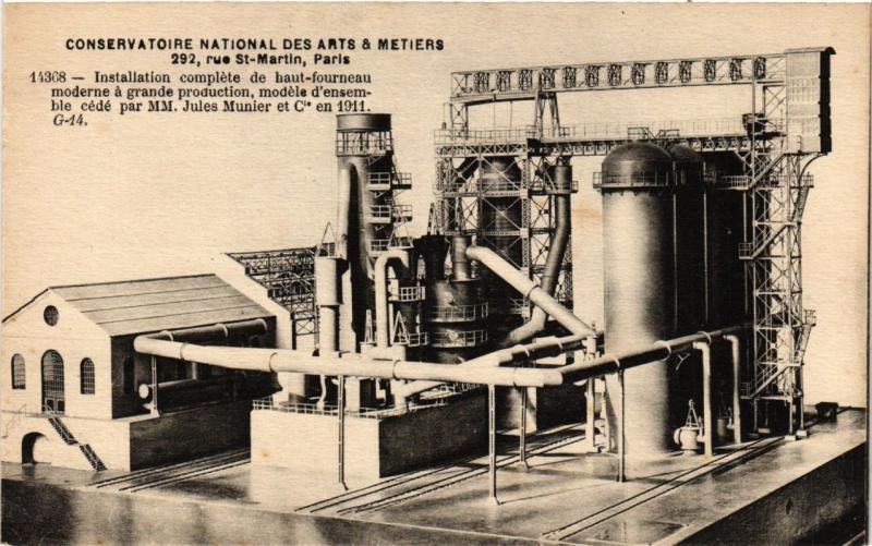 Carte postale ancienne Paris (3e) Cnam - Installation complete à Paris 3e