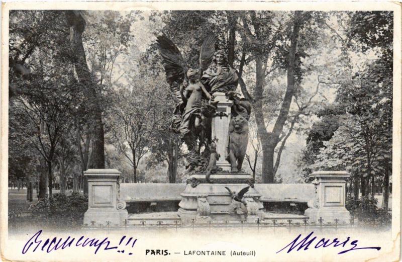 Carte postale ancienne Lafontaine (Auteuil) à Paris 16e