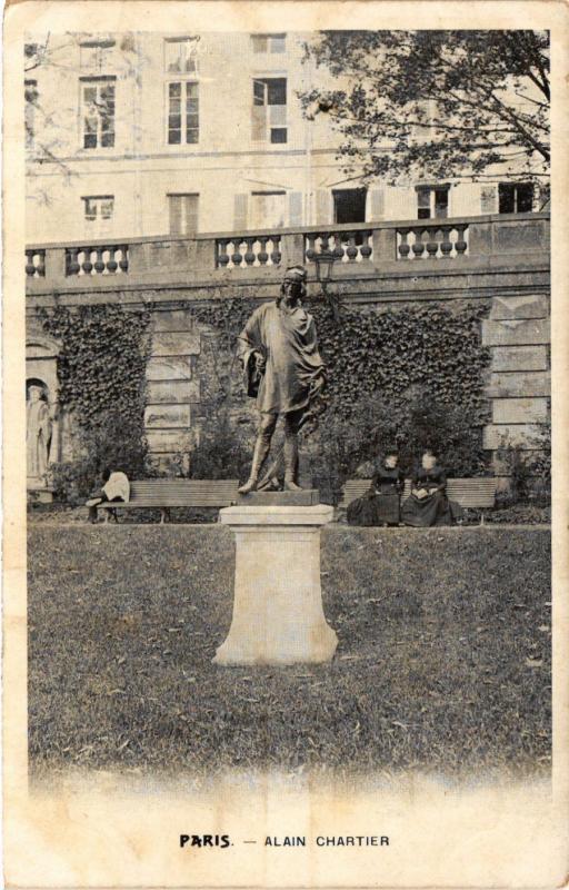 Carte postale ancienne Alain Chartier à Paris