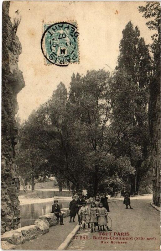 Carte postale ancienne Tout Paris - 27-545 - Buttes-Chaumont, 19e