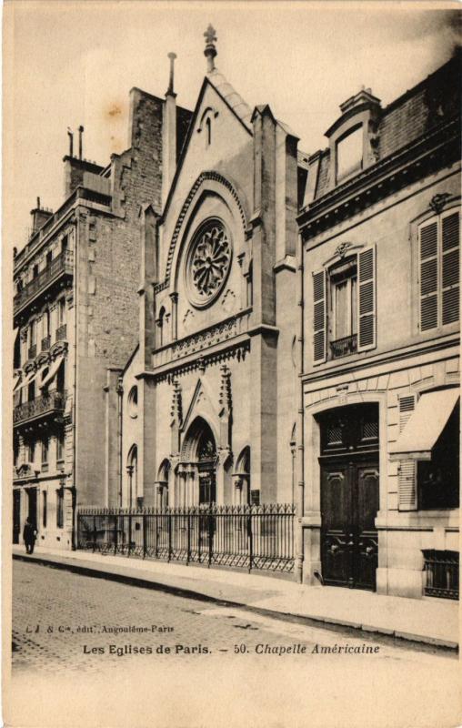 Carte postale ancienne Les Eglises de Paris. 50 Chapelle Américaine à Paris 7e