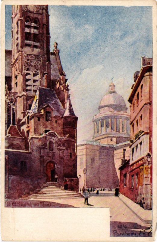 Carte postale ancienne Paris 5e-Panthéon à Paris 5e