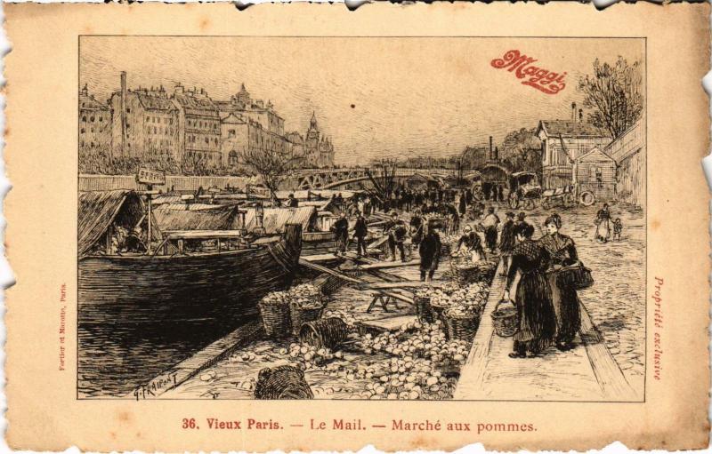 Carte postale ancienne Ancien Paris - Le Mail