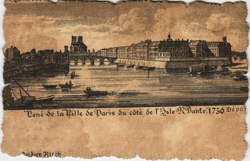 Carte postale ancienne Ancien Paris. Isle Notre-Dame