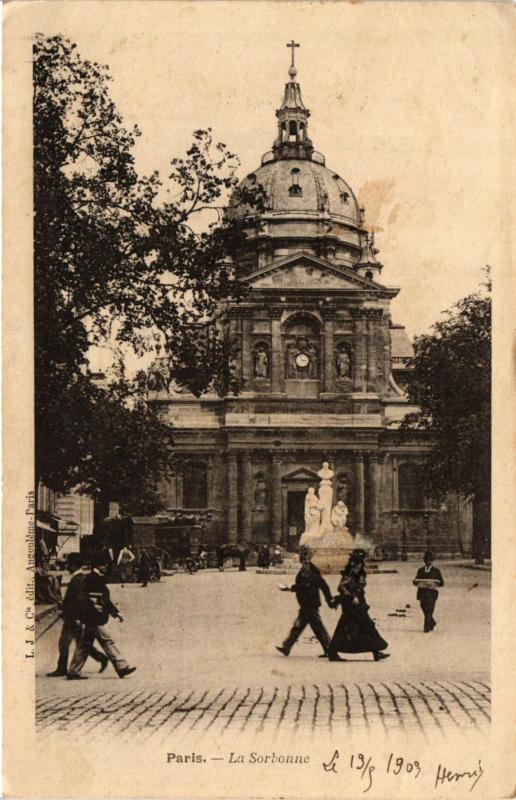 Carte postale ancienne Paris 5e-La Sorbonne à Paris 5e