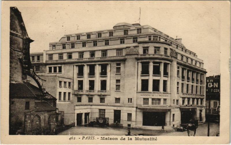 Carte postale ancienne Paris 5e - Maison de la Mutualité à Paris 5e