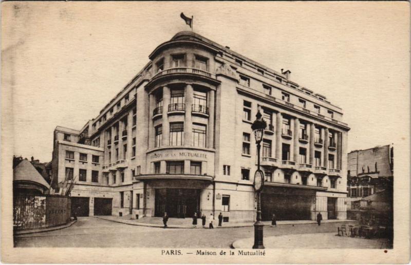 Carte postale ancienne Paris 5e - Maison de la Mutualité à Paris 5e