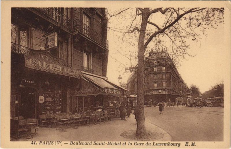 Carte postale ancienne Paris - Boulevard Saint-Michel à Paris