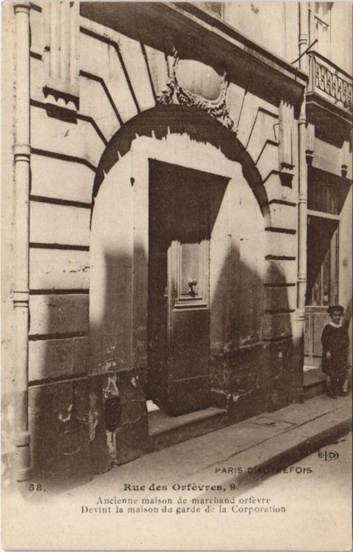 Carte postale ancienne Paris - Rue des Orfévres, 9 à Paris
