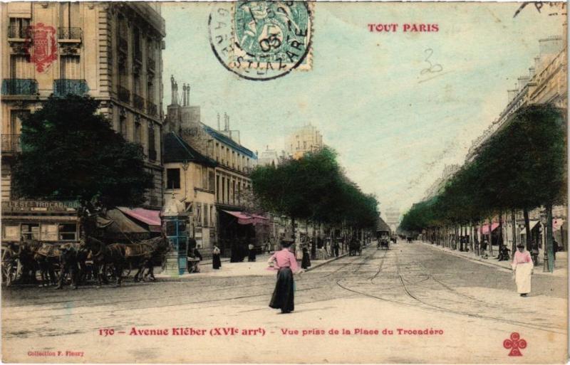 Carte postale ancienne Tout Paris - 130 - Avenue Kleber, 16e