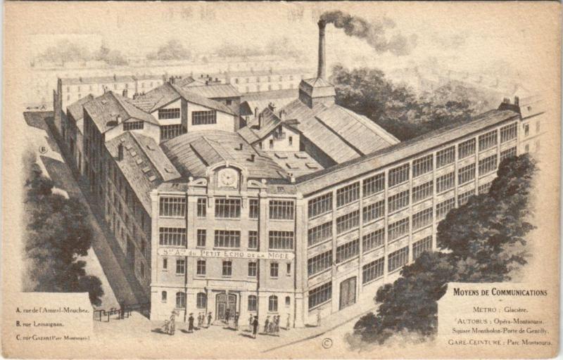 Carte postale ancienne Paris - Moyens de Communications à Paris