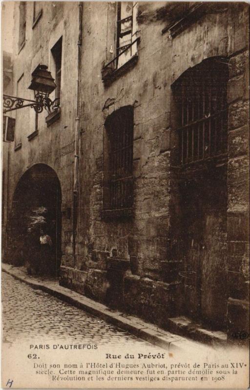 Carte postale ancienne Paris 4e - Rue du Prévot à Paris 4e