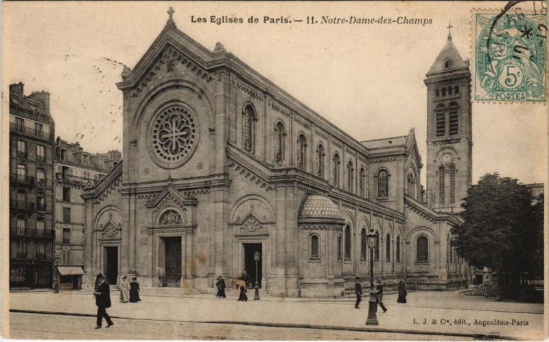 Carte postale ancienne Notre-Dame-des-Champs à Paris 14e