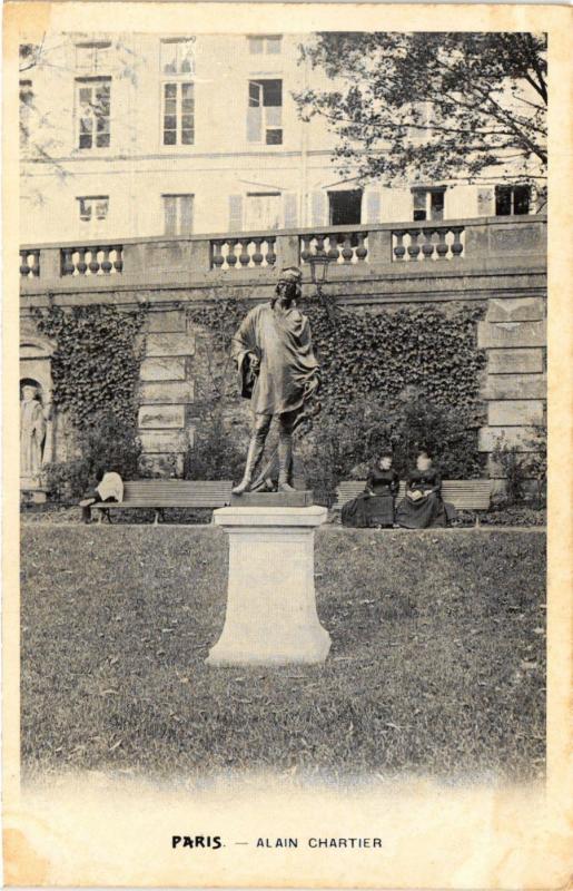 Carte postale ancienne Alain Chartier à Paris
