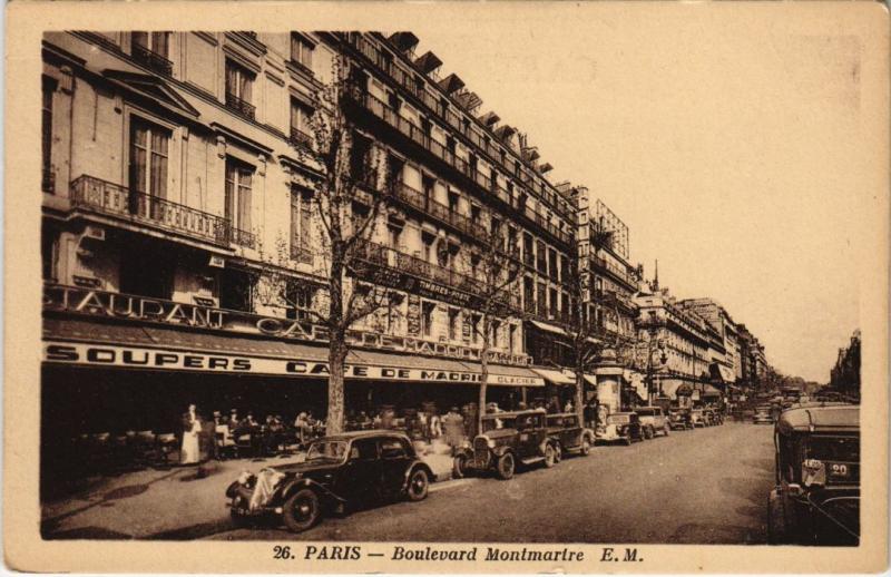 Carte postale ancienne Paris 9e - Boulevard Montmarire à Paris 9e