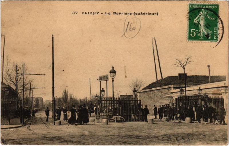 Carte postale ancienne Paris - La Barriére à Paris