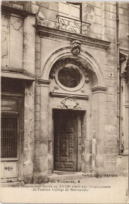 Carte postale ancienne Paris - Rue du Fouarre, 8 à Paris