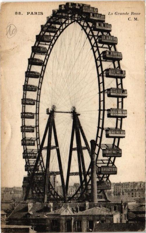 Carte postale ancienne La Grande Roue à Paris 7e