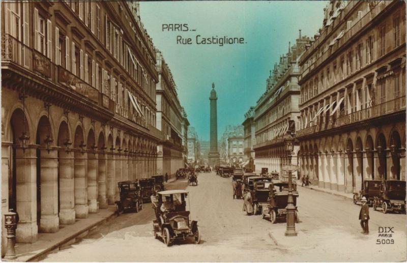 Carte postale ancienne Paris - Rue Castiglion à Paris