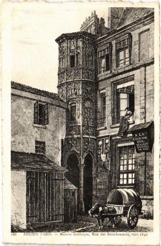 Carte postale ancienne Ancien Paris - Maison Gothique
