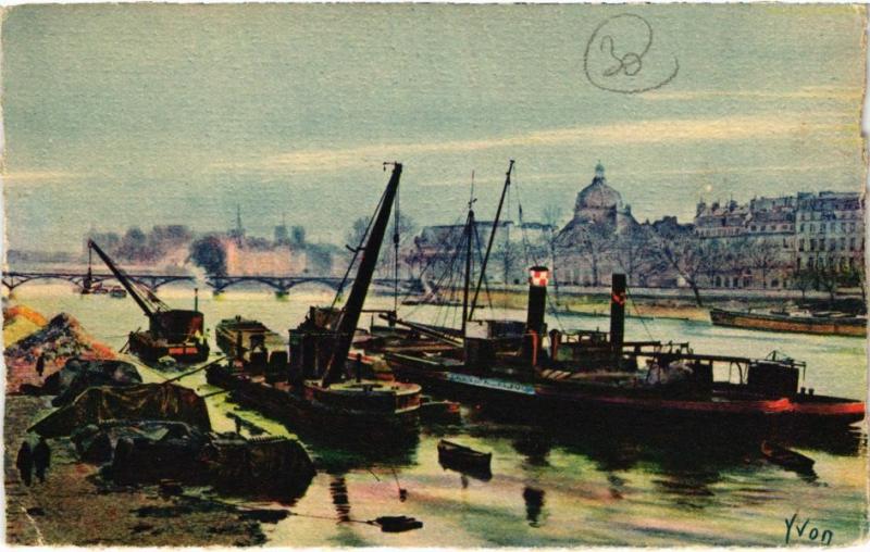 Carte postale ancienne Paris 1e - Le Port Saint-Nicolas à Paris 1er