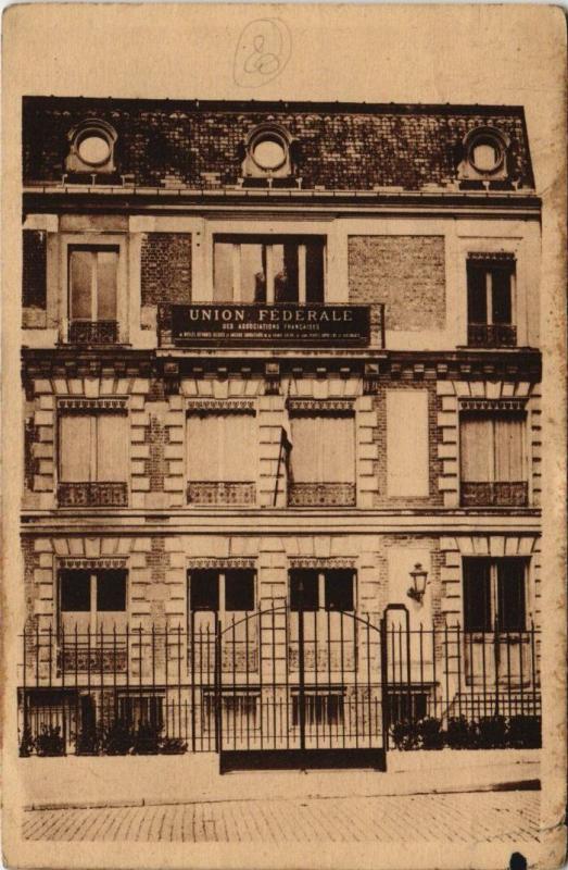 Carte postale ancienne Paris 4e 1 rue de Brissac. La Maison de l union Federale à Paris 4e