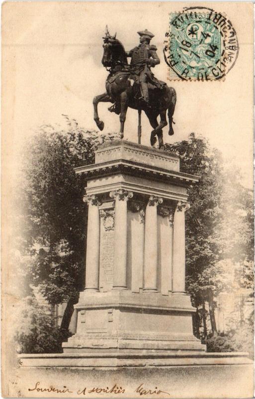 Carte postale ancienne Paris Statue