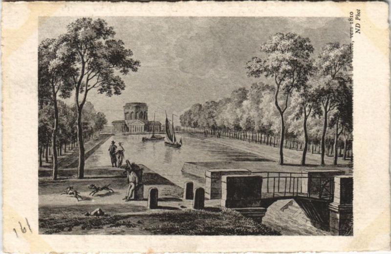 Carte postale ancienne Ancien Paris Villette