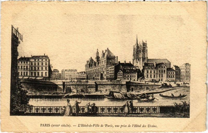 Carte postale ancienne Paris 5e - L'Hotel de ville de Paris à Paris 5e