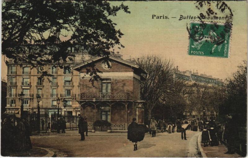 Carte postale ancienne Paris - Buttes-Chaumont à Paris