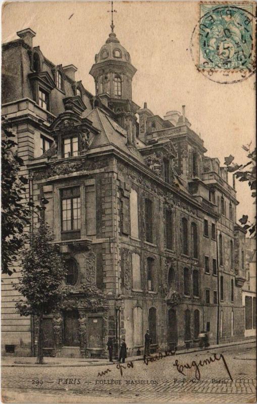 Carte postale ancienne Paris 4e - Collége Massillon à Paris 4e