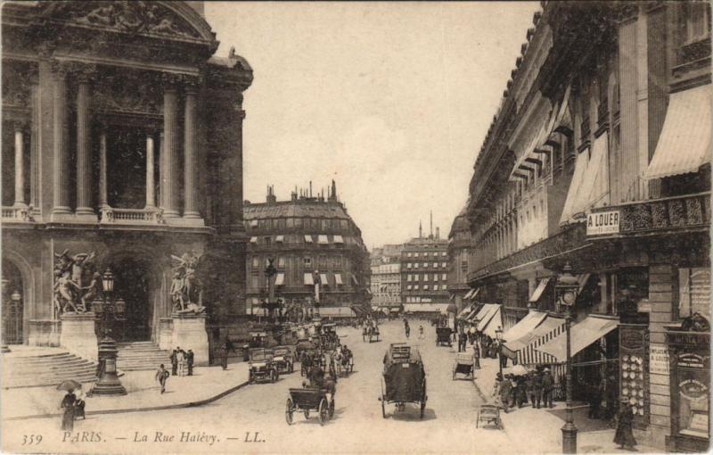 Carte postale ancienne Paris - La Rue Halévy à Paris