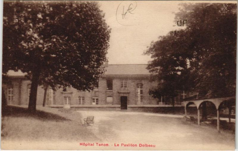 Carte postale ancienne Hôpital Tenon - Le Pavillon Dolbeau à Paris 20e