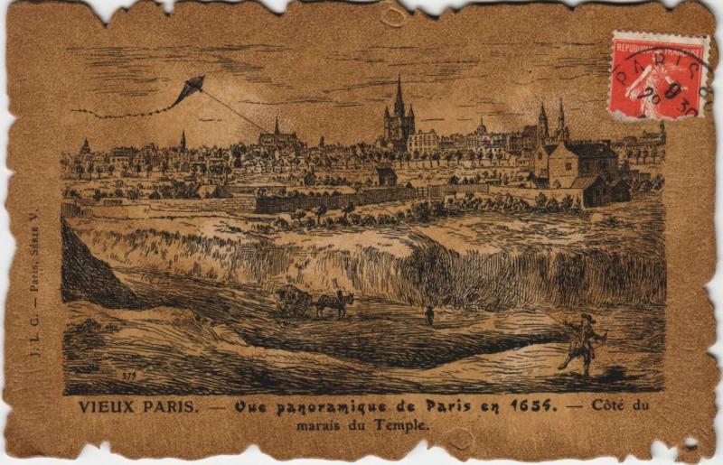 Carte postale ancienne Vieux Paris Vue panoramique