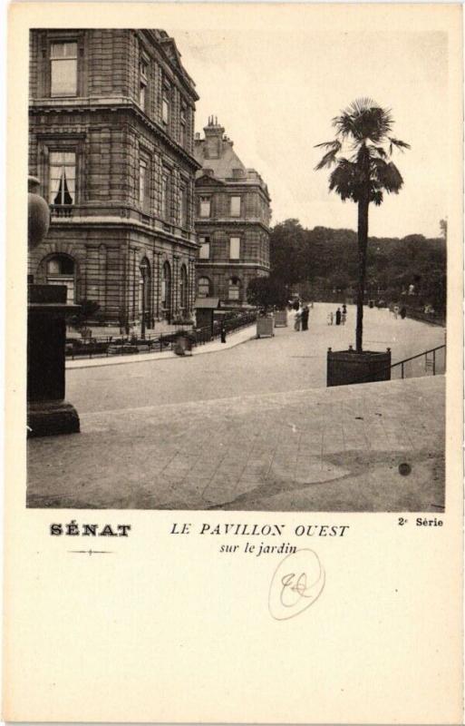 Carte postale ancienne Paris 6e - Senat - Le Pavillon Ouest à Paris 6e