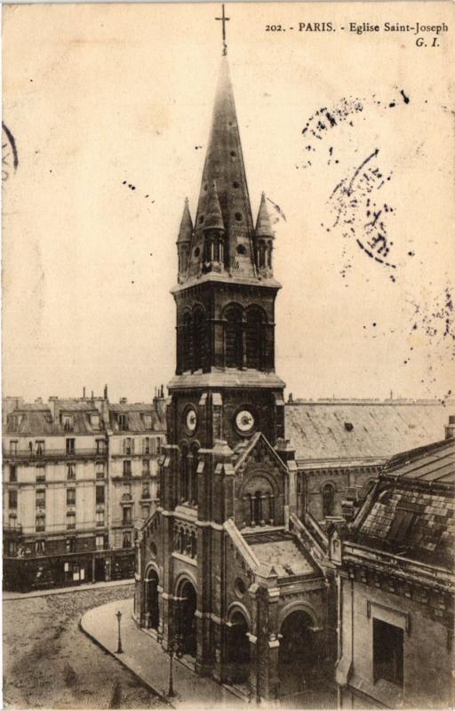 Carte postale ancienne Paris 11e Paris-Eglise Saint-Joseph à Paris 11e