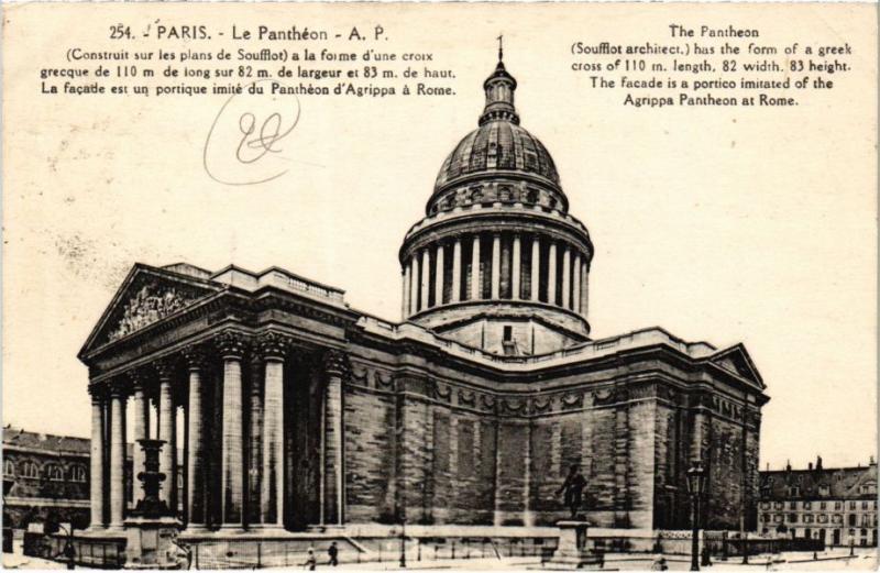 Carte postale ancienne Le Panthéon à Paris 5e