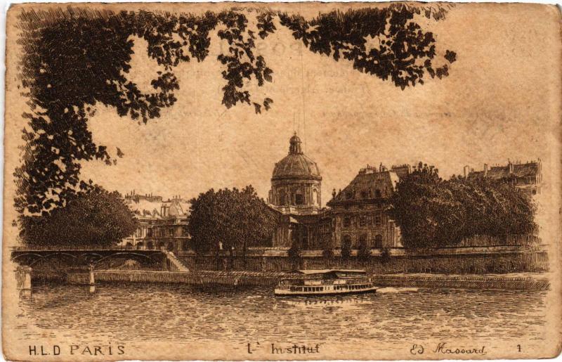 Carte postale ancienne Ancien Paris - L'Institut
