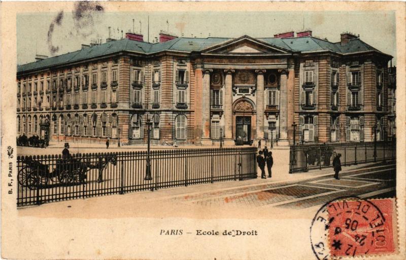 Carte postale ancienne Paris 5e-Ecole de Droit à Paris 5e