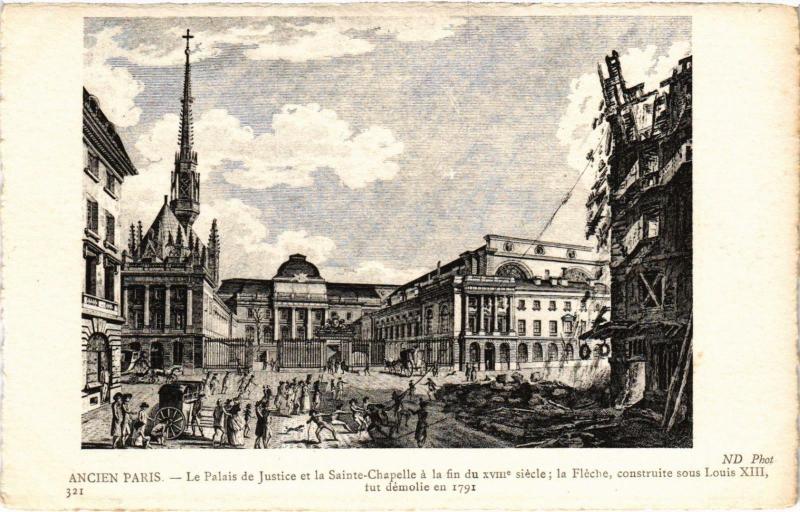 Carte postale ancienne Ancien Paris - Le Palais de Justice