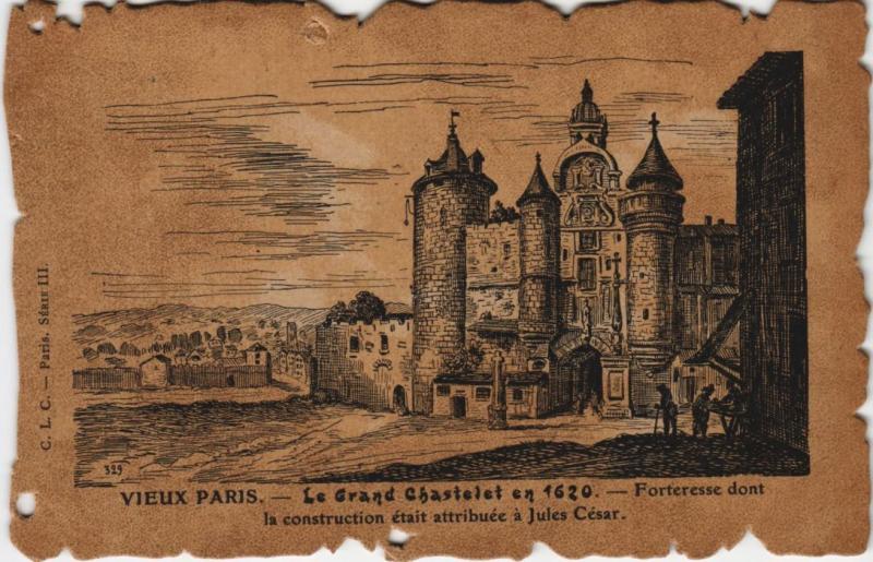 Carte postale ancienne Vieux Paris Grand Chatelet