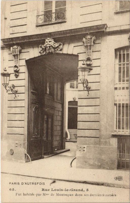 Carte postale ancienne Paris - Rue Louis-le-Grand, 5 à Paris