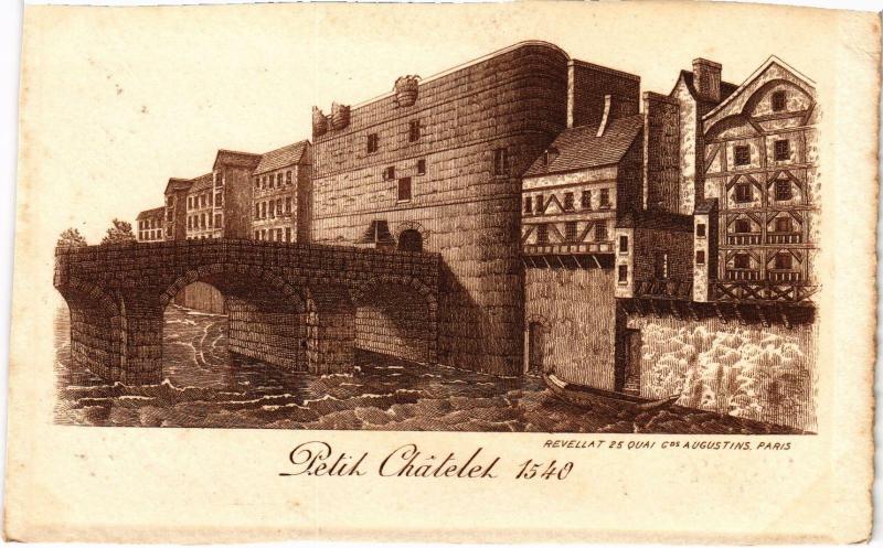 Carte postale ancienne Ancien Paris - Petit Chatelet