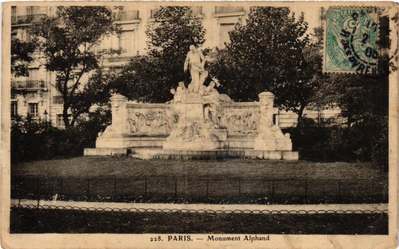Carte postale ancienne Monument Alphand à Paris 16e