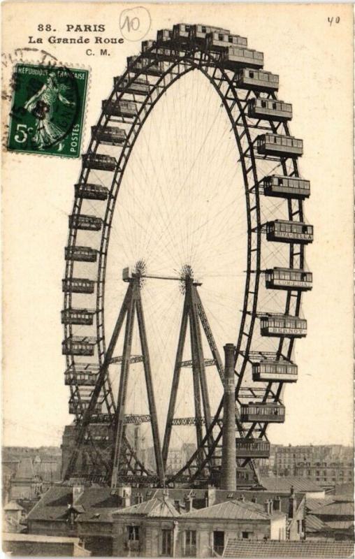 Carte postale ancienne La Grande Roue à Paris 7e