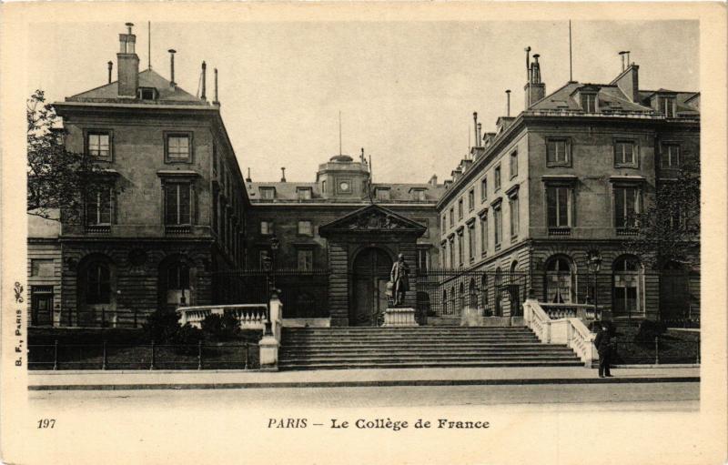 Carte postale ancienne Paris 5e-Le Collége de France à Paris 5e