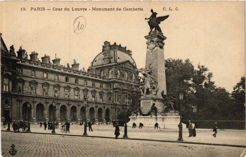 Carte postale ancienne Paris (1e) - Cour du Louvre à Paris 1er