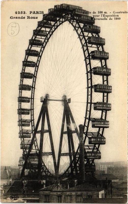 Carte postale ancienne La Grande Roue à Paris 7e