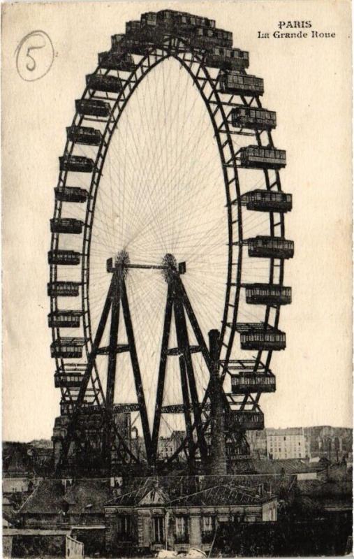 Carte postale ancienne La Grande Roue à Paris 7e