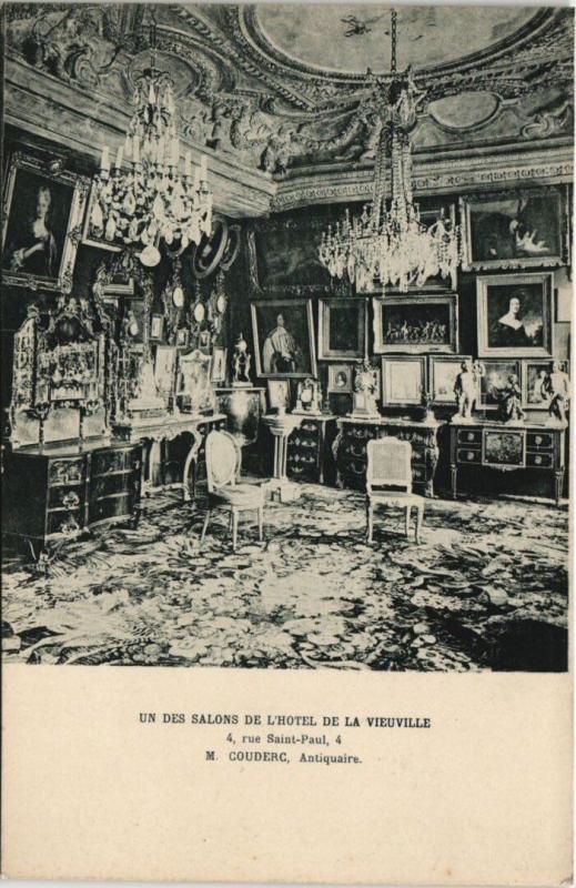 Carte postale ancienne Paris 4e - Hotel de la Vieduville à Paris 4e